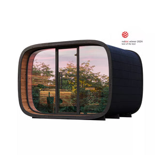 Round Cube 2.4 Double 5-Person Sauna | Leil Saunas
