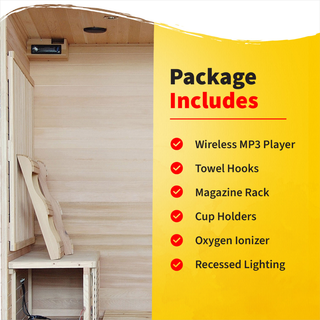 HeatWave Great Bear 6 Person Cedar Infrared Sauna