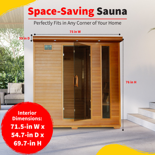 HeatWave Great Bear 6 Person Cedar Infrared Sauna