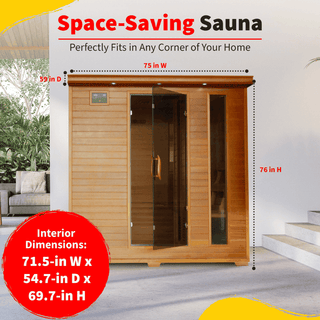 HeatWave Great Bear 6 Person Cedar Infrared Sauna