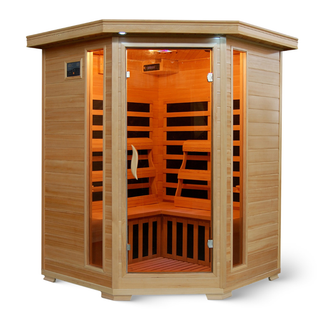 HeatWave Santa Fe 3 Person Carbon Corner Infrared Sauna