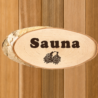 Sauna Oval Birch Sign | Finlandia