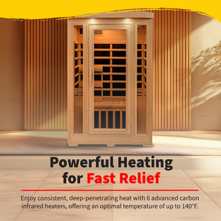 HeatWave Sonoma 2 Person Hemlock Carbon Infrared Sauna