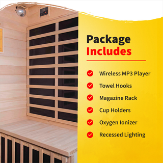 HeatWave Sonoma 4 Person Hemlock Carbon Infrared Sauna
