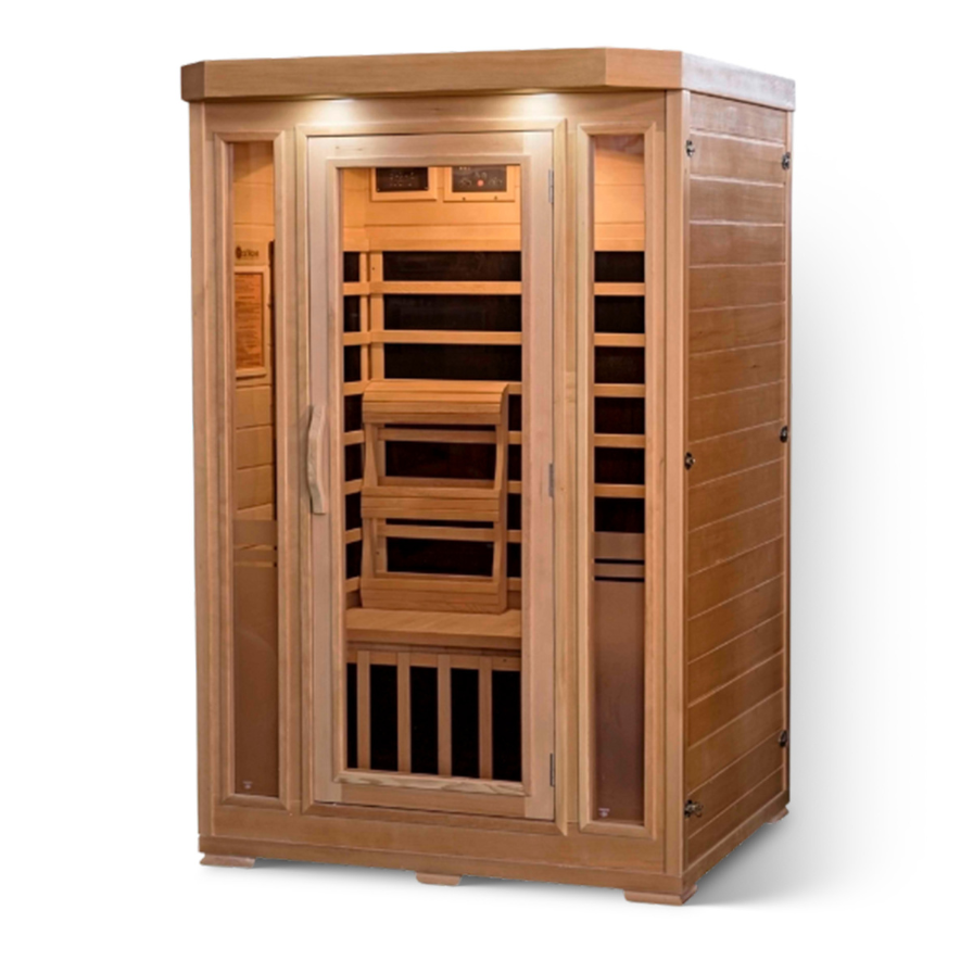 HeatWave Sonoma 2 Person Hemlock Carbon Infrared Sauna – The Sauna