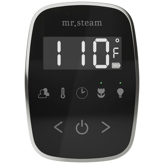 MrSteam TempoFlex Wireless Steam Shower Control with AromaSteam Steamhead