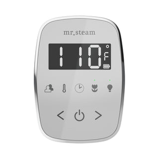 MrSteam TempoFlex Wireless Steam Shower Control with AromaSteam Steamhead