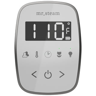 MrSteam TempoFlex Wireless Steam Shower Control with AromaSteam Steamhead