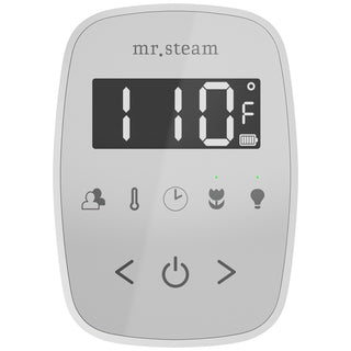 MrSteam TempoFlex Wireless Steam Shower Control with AromaSteam Steamhead