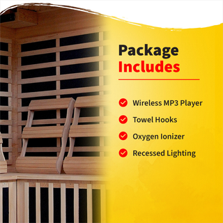 HeatWave Tucson 4 Person Carbon Corner Infrared Sauna
