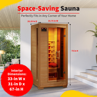 HeatWave Buena Vista 1-2 Person Ceramic Infrared Sauna