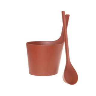 Rento Pisara Biocomposite Bucket and Ladle Set, Birch Bark