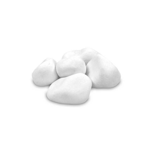 EOS White Rounded Quartz Stones 5-8cm  10KG
