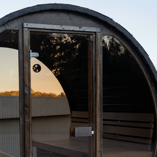 Lux Vulcano 6-Person Barrel Sauna | Heritage Sauna®