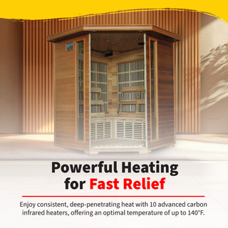 HeatWave Whistler 4 Person Corner Cedar Infrared Sauna