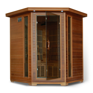 HeatWave Whistler 4 Person Corner Cedar Infrared Sauna