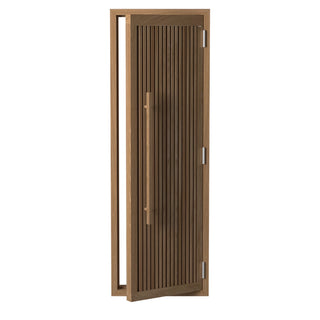 Wooden Striped Cedar Door – 24″ × 76″ R