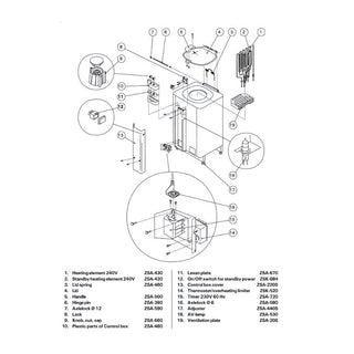 ZSF-940 Control Panel with 16ft. Cable | Finlandia / Harvia