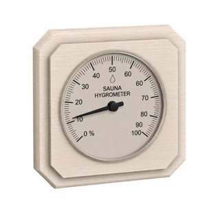 Aspen Encased Hygrometer | The Sauna Place