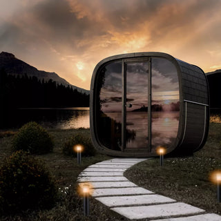 Leil Saunas Black Cube Outdoor Sauna
