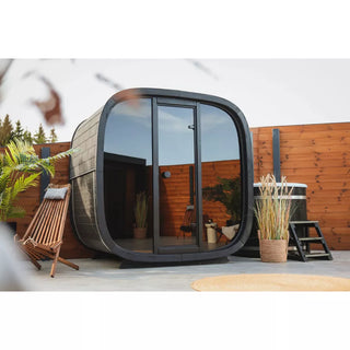 Leil Saunas Black Cube Outdoor Sauna