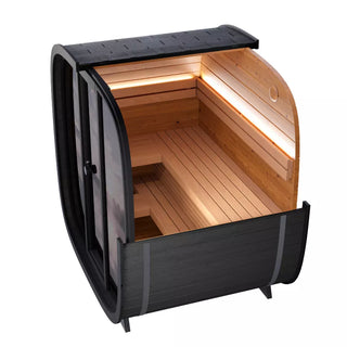 Leil Saunas Black Cube Outdoor Sauna