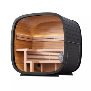 Leil Saunas Black Cube Outdoor Sauna