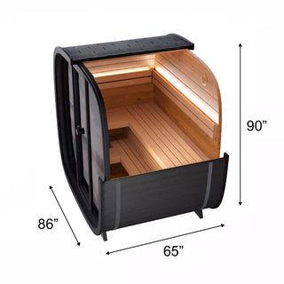 Leil Saunas Black Cube Outdoor Sauna