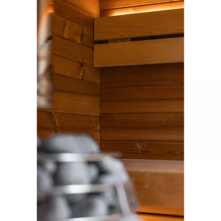 Black Cube Comfort Outdoor Sauna 6-Person | Leil Saunas