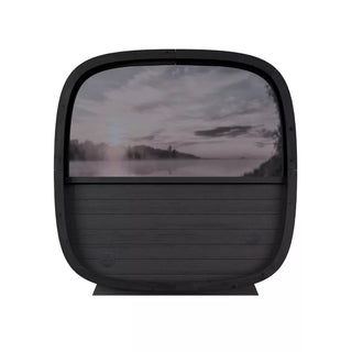 Black Cube Comfort Outdoor Sauna 6-Person | Leil Saunas