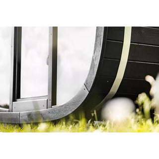 Black Cube Comfort Outdoor Sauna 6-Person | Leil Saunas