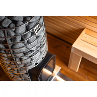 Black Cube Comfort Outdoor Sauna 6-Person | Leil Saunas