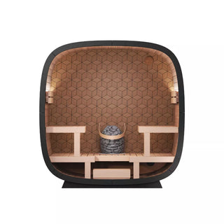 Black Cube Premium 4-Person Sauna | Leil Saunas