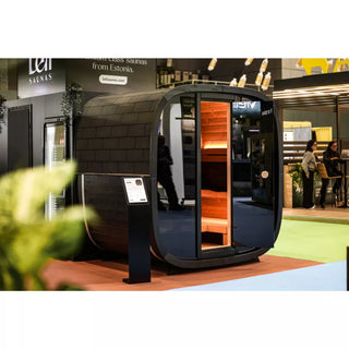 Black Cube Premium 4-Person Sauna | Leil Saunas