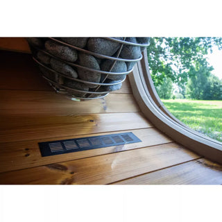 Black Cube Outdoor Sauna 4-Person | Leil Saunas