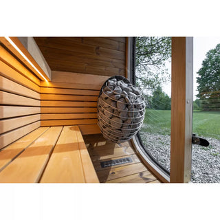 Black Cube Outdoor Sauna 4-Person | Leil Saunas