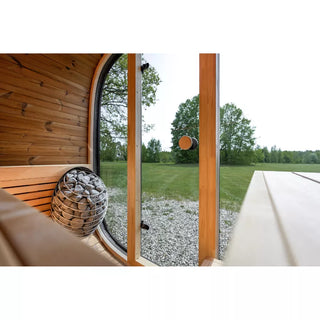 Black Cube Outdoor Sauna 4-Person | Leil Saunas