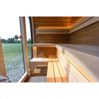 Black Cube Outdoor Sauna 4-Person | Leil Saunas