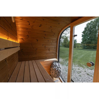 Black Cube Outdoor Sauna 4-Person | Leil Saunas
