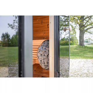 Black Cube Outdoor Sauna 4-Person | Leil Saunas