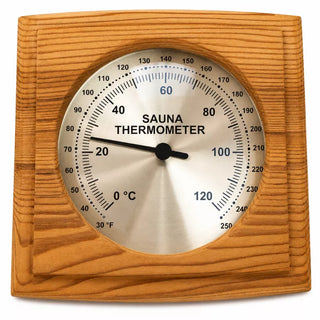 Cedar Encased Thermometer C/F 5 1/2'' x 5 1/2''