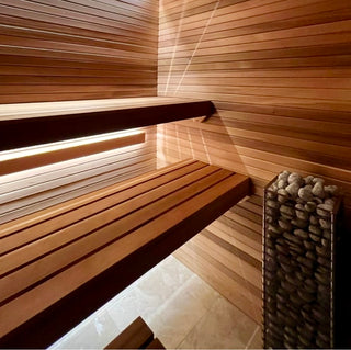 Clear Western Red Cedar Sauna Wood - Wall Paneling 1x3 T&G V4E
