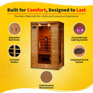 HeatWave Coronado 2 Person Ceramic Infrared Sauna
