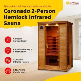 HeatWave Coronado 2 Person Ceramic Infrared Sauna
