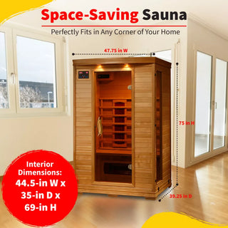 HeatWave Coronado 2 Person Ceramic Infrared Sauna