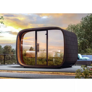 Round Cube 2.4 Single 6-8 Person Sauna | Leil Saunas