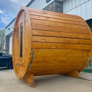 Heritage 6×6 Pine Barrel Sauna – No Porch