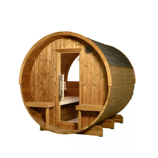 Harvia Evander 4-6 Person Canopy Barrel Sauna