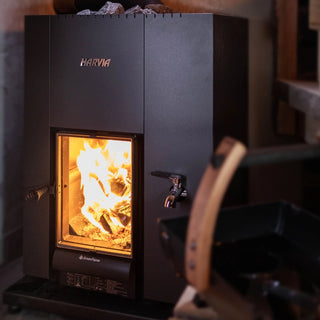 Harvia Linear 22RS Greenflame Wood Burning Sauna Stove