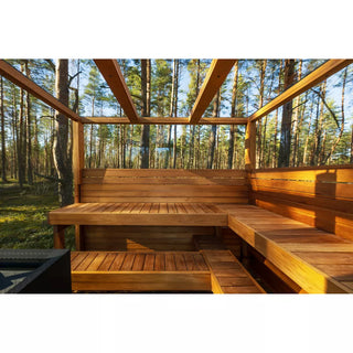 Panorama Horizon 5-6 Person Outdoor Sauna | Heritage Sauna®